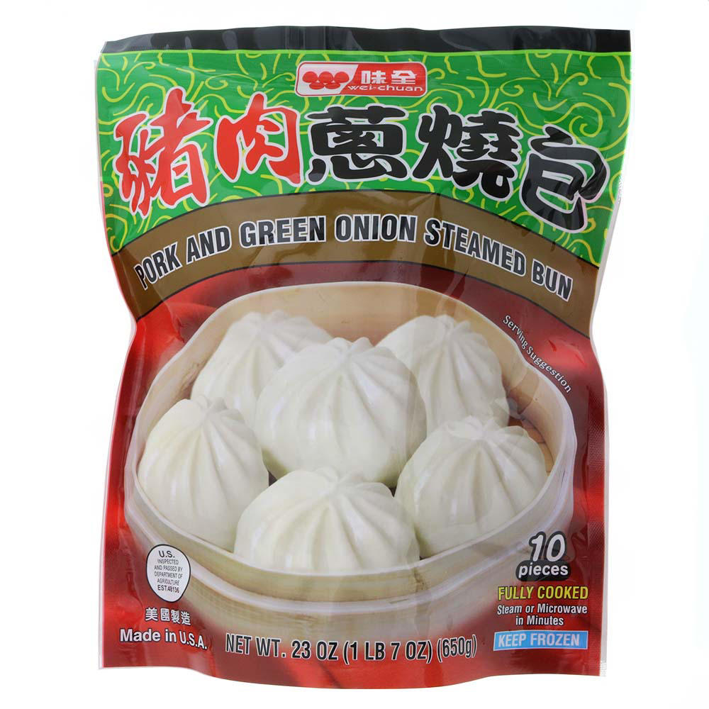 Wei-Chuan Pork & Green Onion Steamed Buns, 10 ct