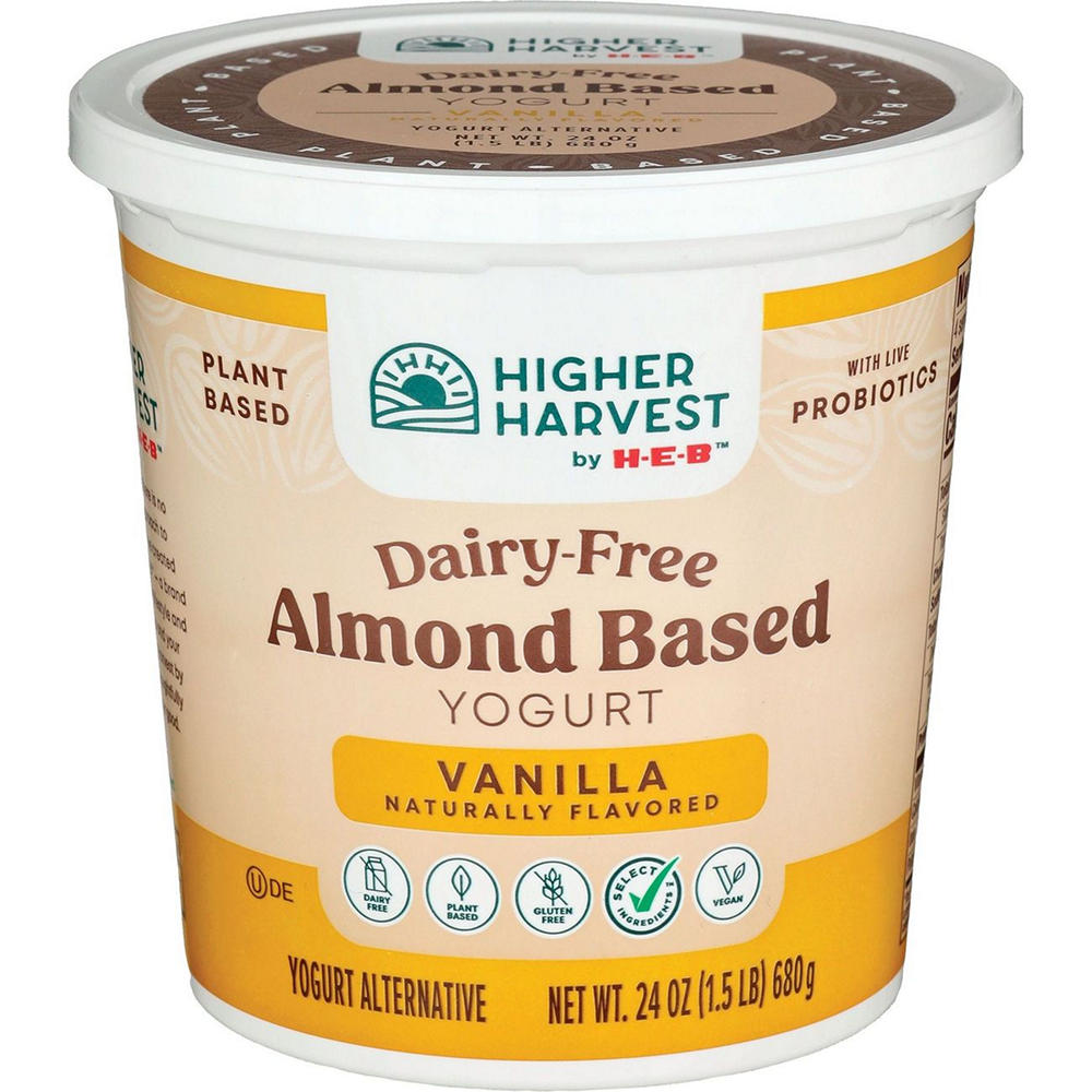 Higher Harvest by H-E-B Dairy Free Almond-Based Yogurt – Vanilla, 24 oz