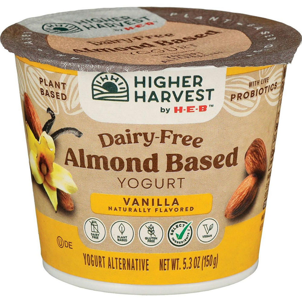 Higher Harvest by H-E-B Dairy Free Almond-Based Yogurt – Vanilla, 5.3 oz
