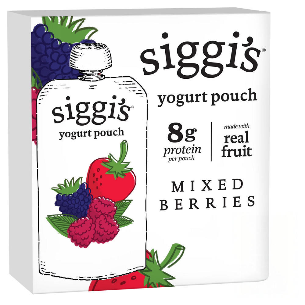 Siggi's Yogurt Pouches - Mixed Berries, 4 ct