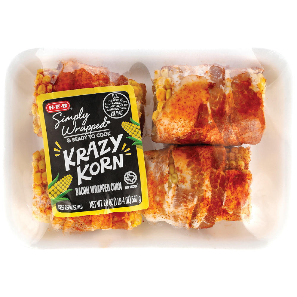H-E-B Simply Wrapped Krazy Korn, 4 ct