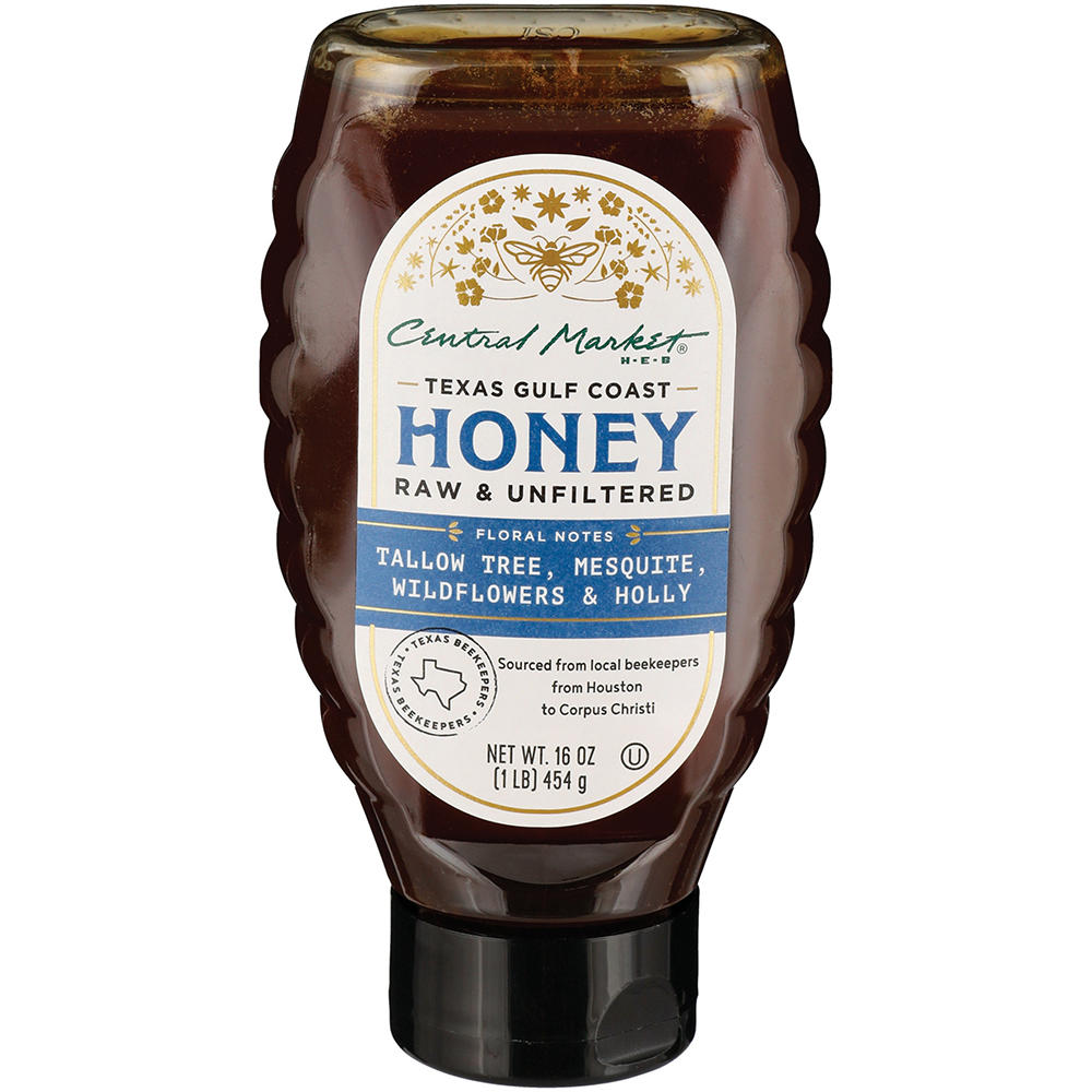 Central Market Texas Gulf Coast Raw & Unfiltered Honey, 16 oz
