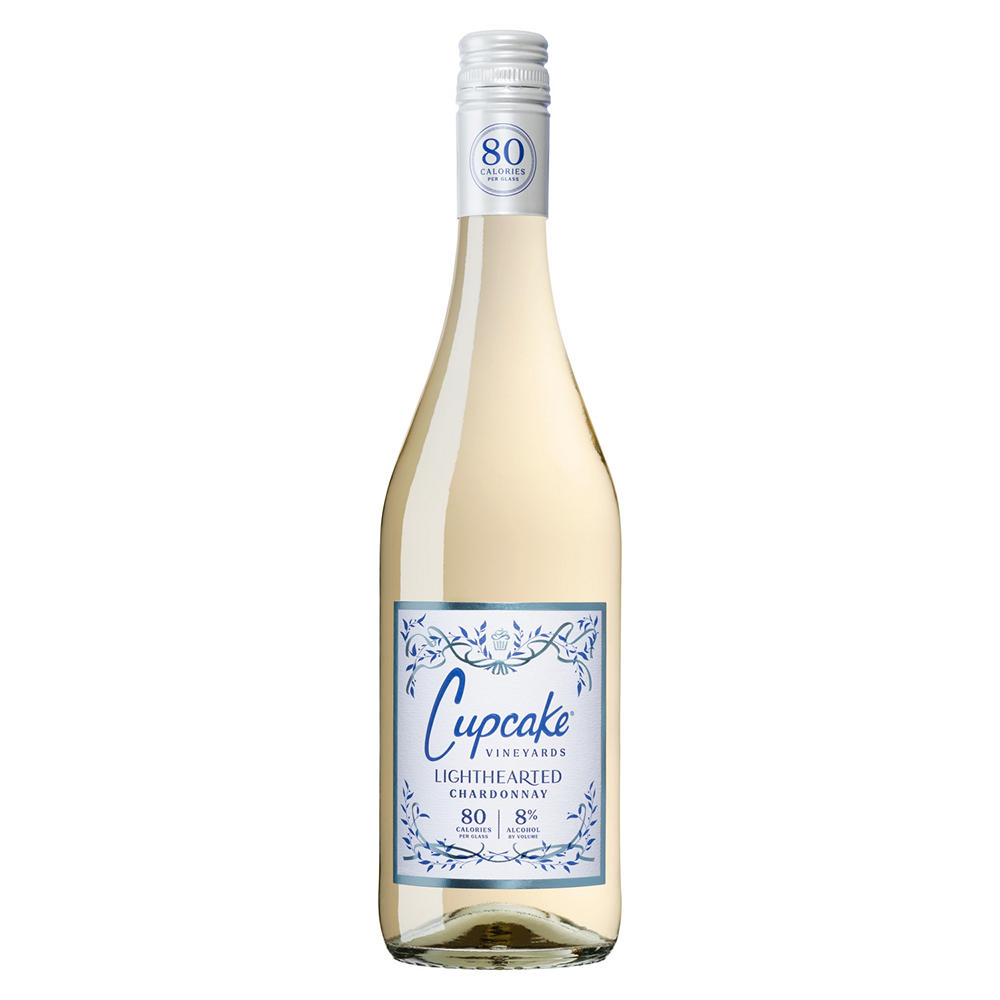 Cupcake Vineyards Lighthearted Chardonnay California White Wine, 750 mL