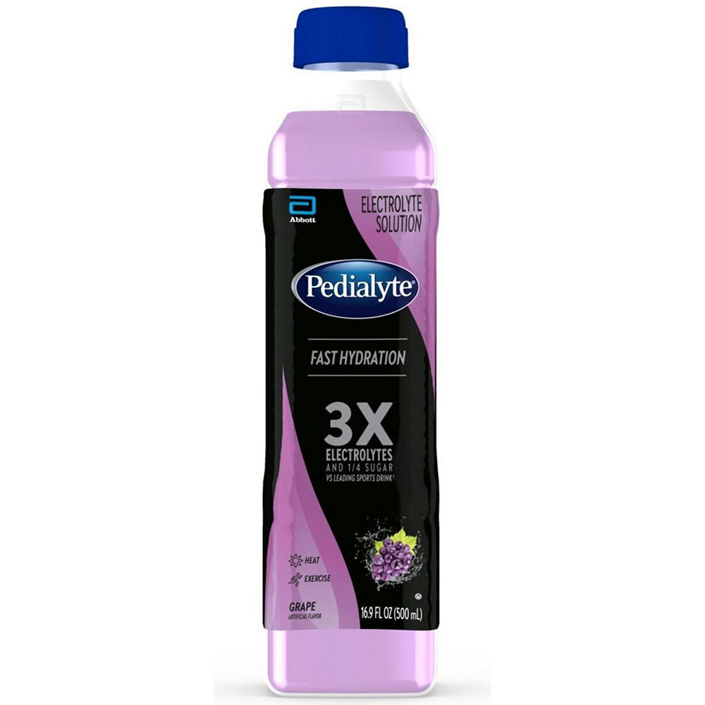 Pedialyte Pedialyte Electrolyte Solution Ready-to-Drink Grape Bottle, 16.9 oz