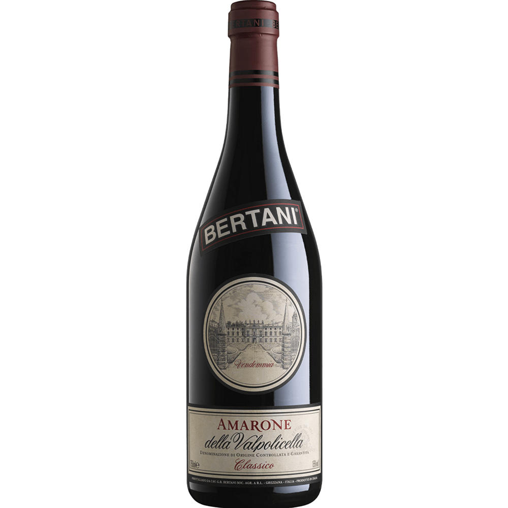 Bertani Amarone Wood Box Italian Red Wine, 750 mL