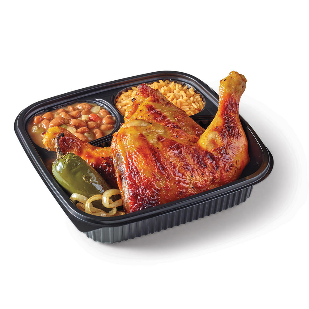 Flaming Bird Original Leg Quarter Plate (Sold Hot), 2 pc