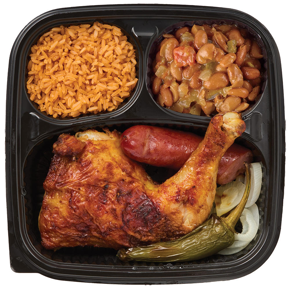 Flaming Bird Quarter Bird & Sausage Original Plate (Sold Hot)