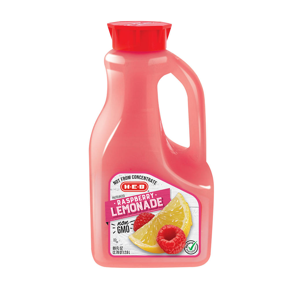 H-E-B Raspberry Lemonade, 89 oz