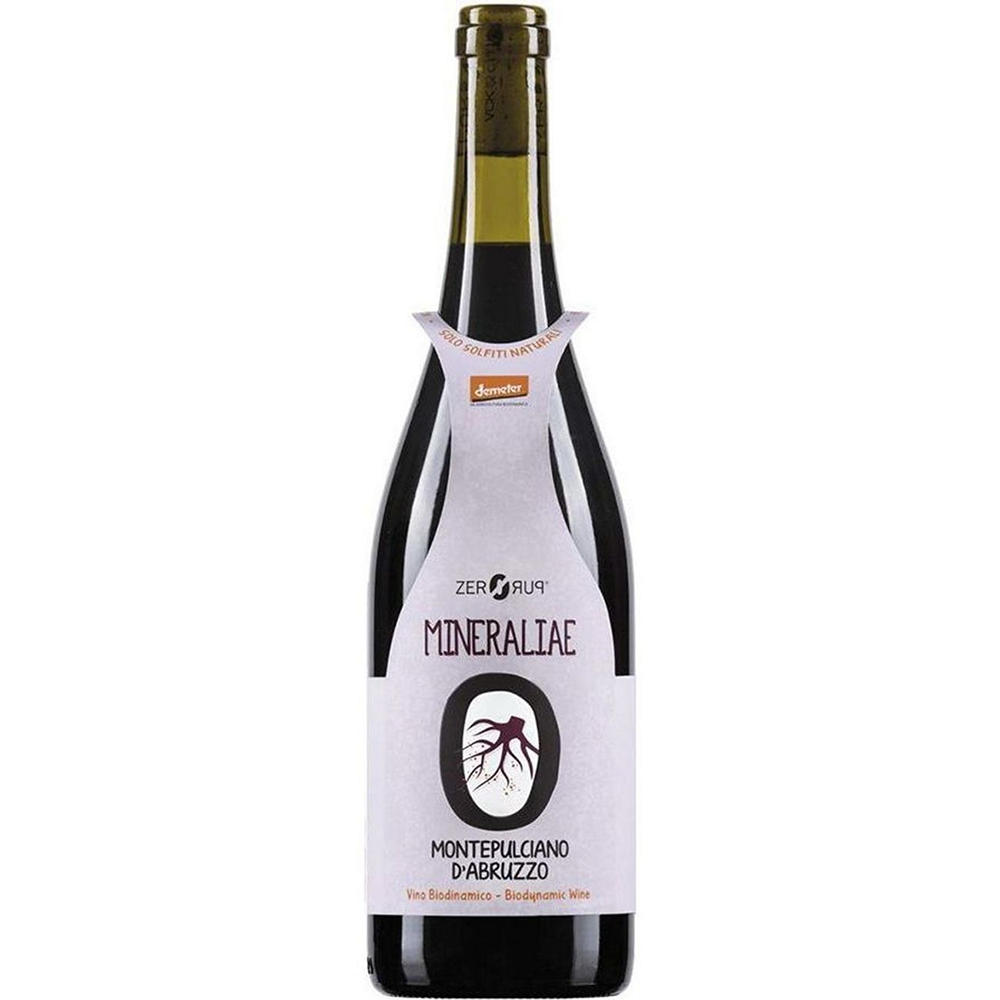 Lunaria Organic Zeropuro Montepulciano Italy Red Wine, 750 mL