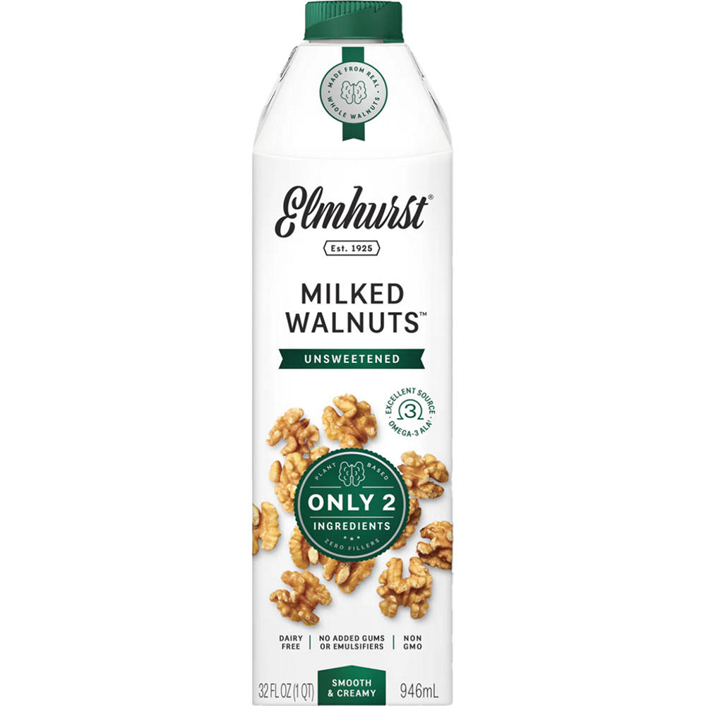 Elmhurst Unsweetened Milked Walnuts, 32 oz