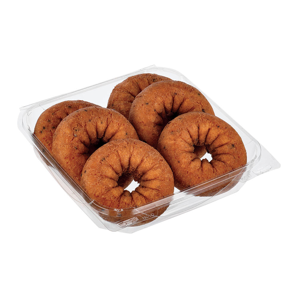 H-E-B Bakery Blueberry Flavored Plain Cake Donuts, 6 ct