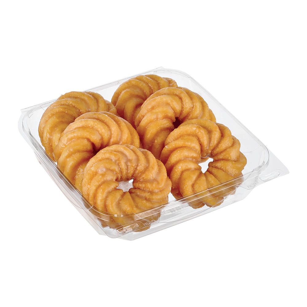 H-E-B Bakery Cruller Glazed Donuts, 6 ct