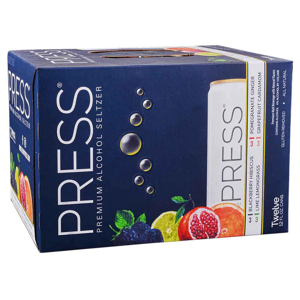 Press Premium Alcohol Seltzer Seasonal Variety 12 pk Cans, 12 oz