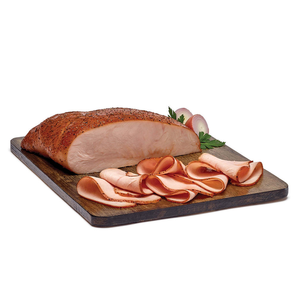 H-E-B Deli Post Oak-Smoked Seasoned Turkey Breast, Custom Sliced, lb