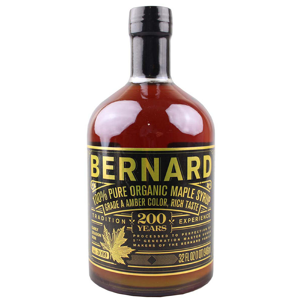 Bernard 100% Pure Organic Maple Syrup, 32 oz