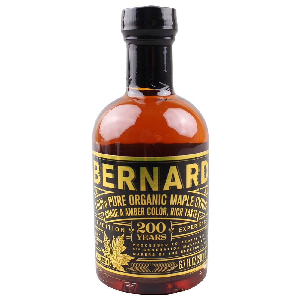 Bernard 100% Pure Organic Maple Syrup, 6.7 oz