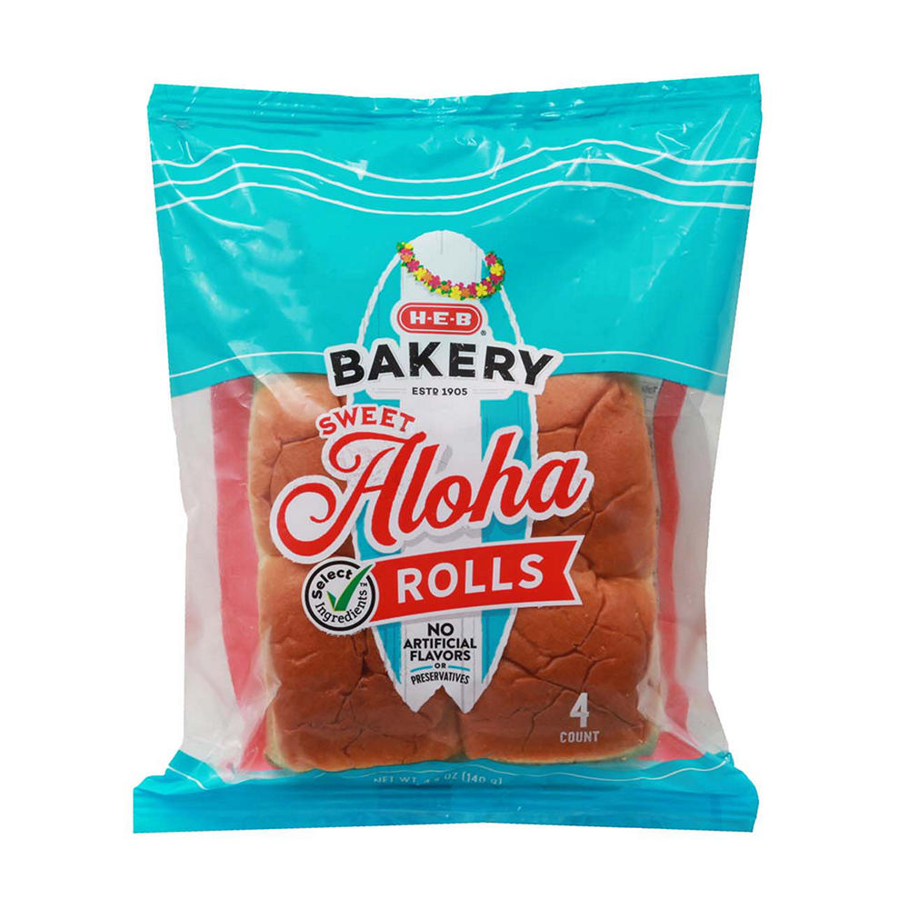 H-E-B Bakery Sweet Aloha Rolls, 4 ct