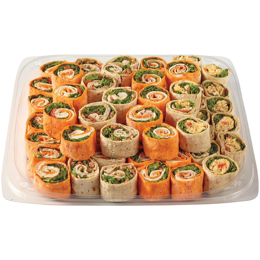 H-E-B Deli Large Party Tray - Hummus Wraps, 64 ct