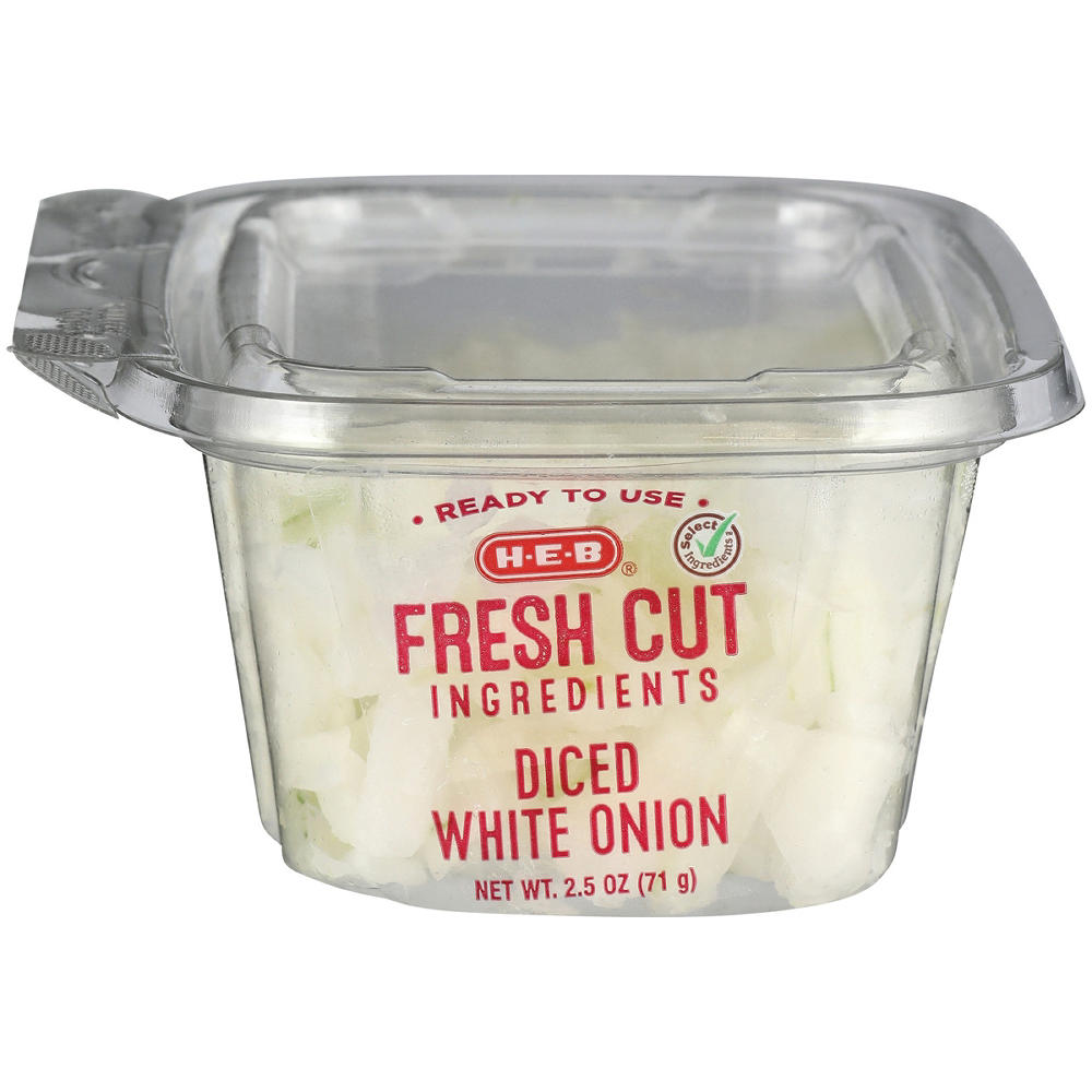 H-E-B Fresh Diced White Onion - Single Serve, 2.5 oz