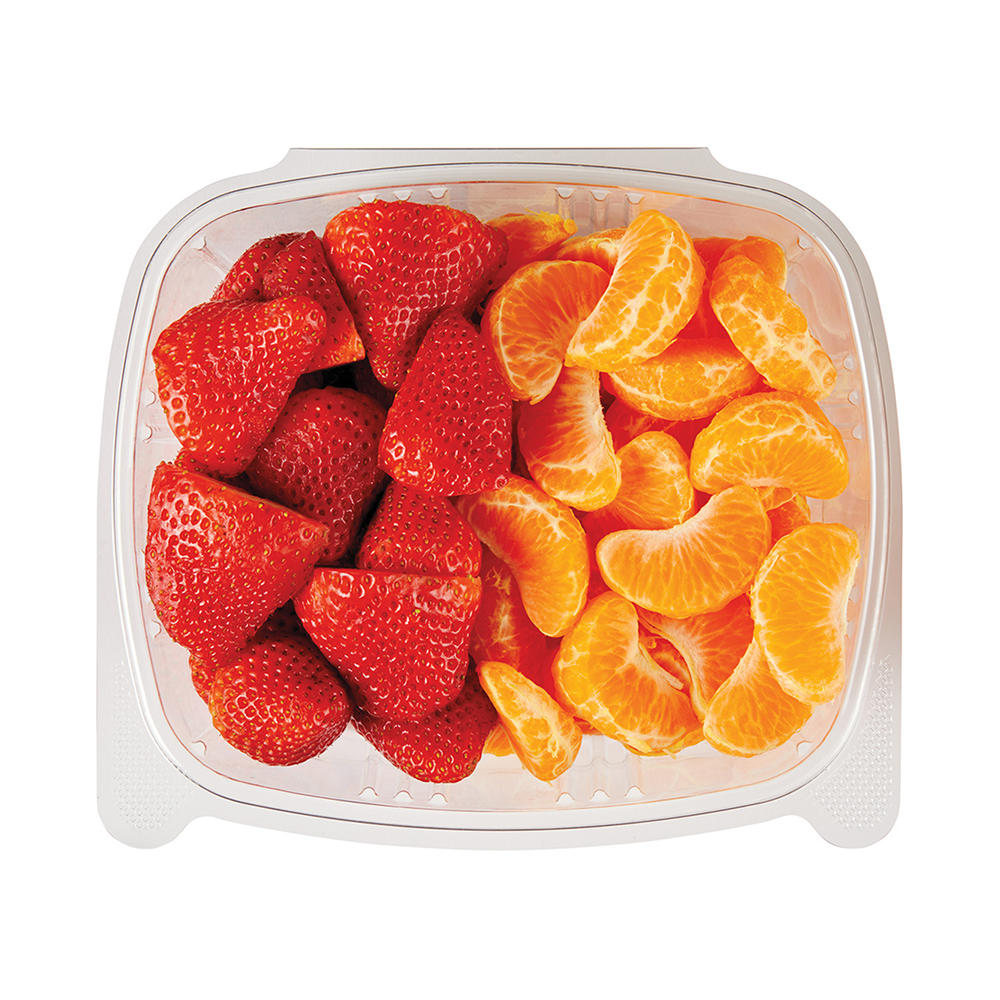 H-E-B Fresh Cut Strawberries & Peeled Mandarin Oranges - Large, Avg. 1.28 lbs