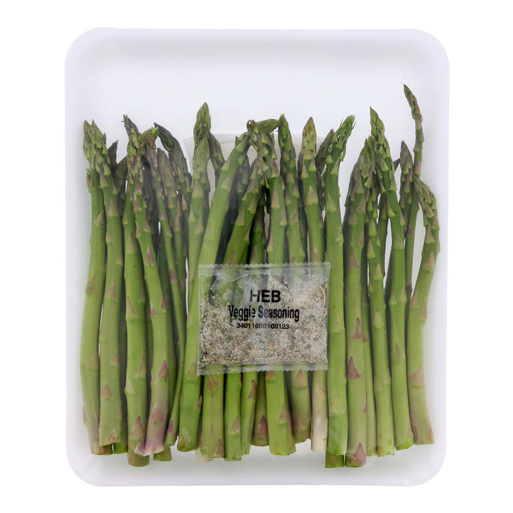H-E-B Fresh Asparagus & Seasoning Packet, Avg. 0.79 lb