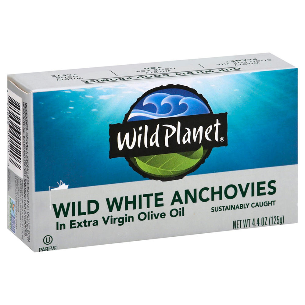 Wild Planet White Anchovies In Extra Virgin Olive Oil, 4.40 oz