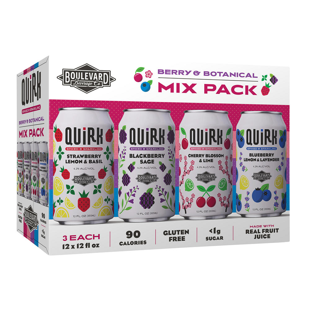 Boulevard Quirk Seltzer Variety 12 pk Cans, 12 oz