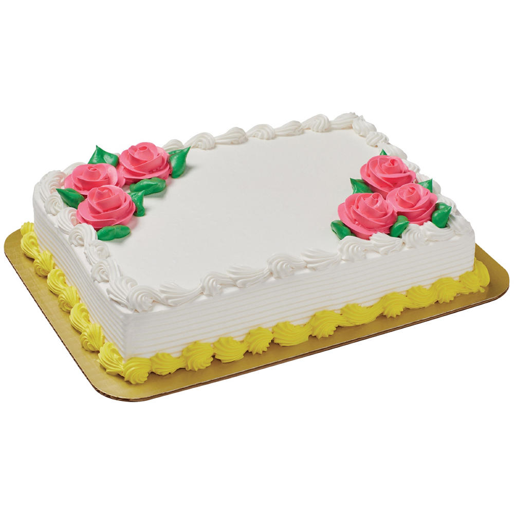 H-E-B Bakery Floral Elite Icing Chocolate Cake, 1/4 Sheet