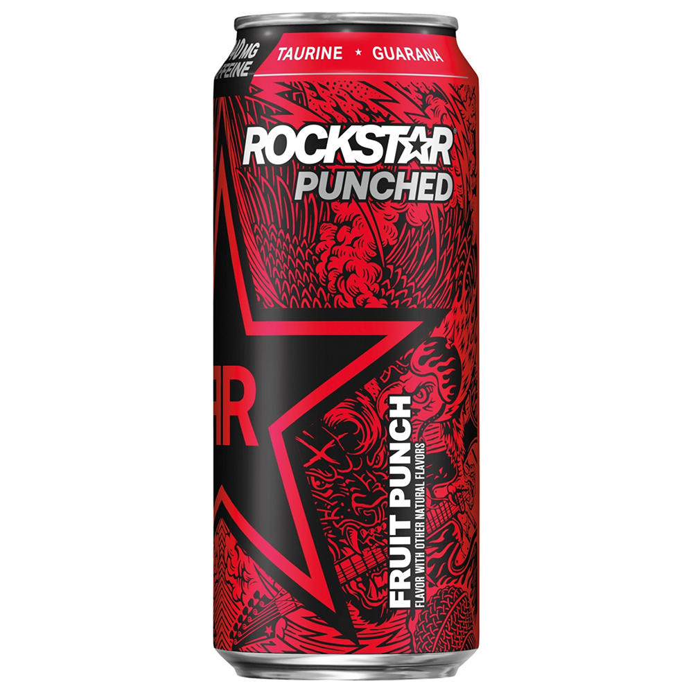 Rockstar Punched Fruit Punch Energy Drink, 16 oz