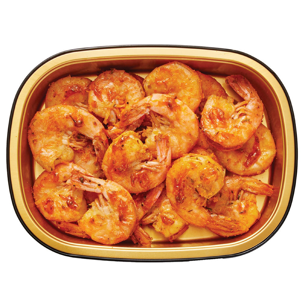 Bayou Boil House by H-E-B Creole-Seasoned Extra Jumbo White Cooked Shrimp – Cajun Butter, Avg. 0.6 lb