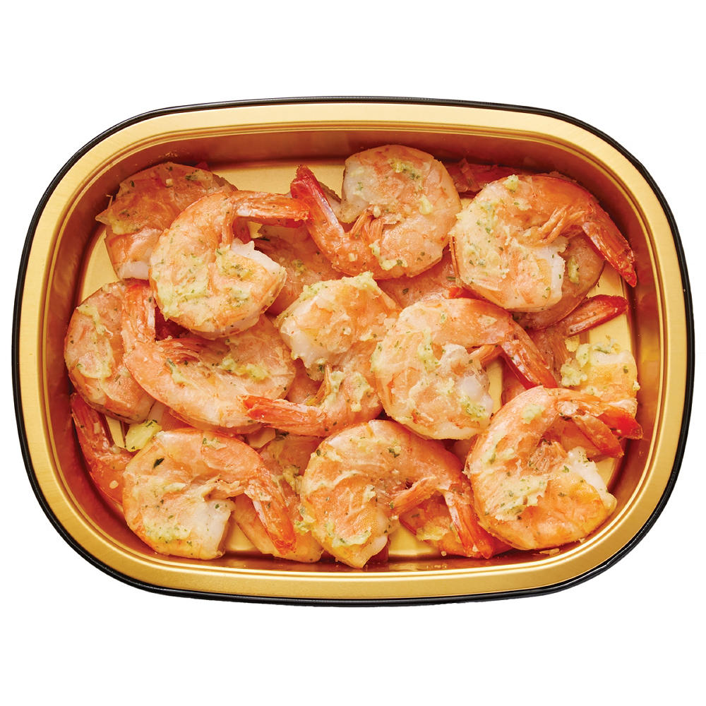 Bayou Boil House by H-E-B Creole-Seasoned Extra Jumbo White Cooked Shrimp – Garlic Butter, Avg. 0.6 lb