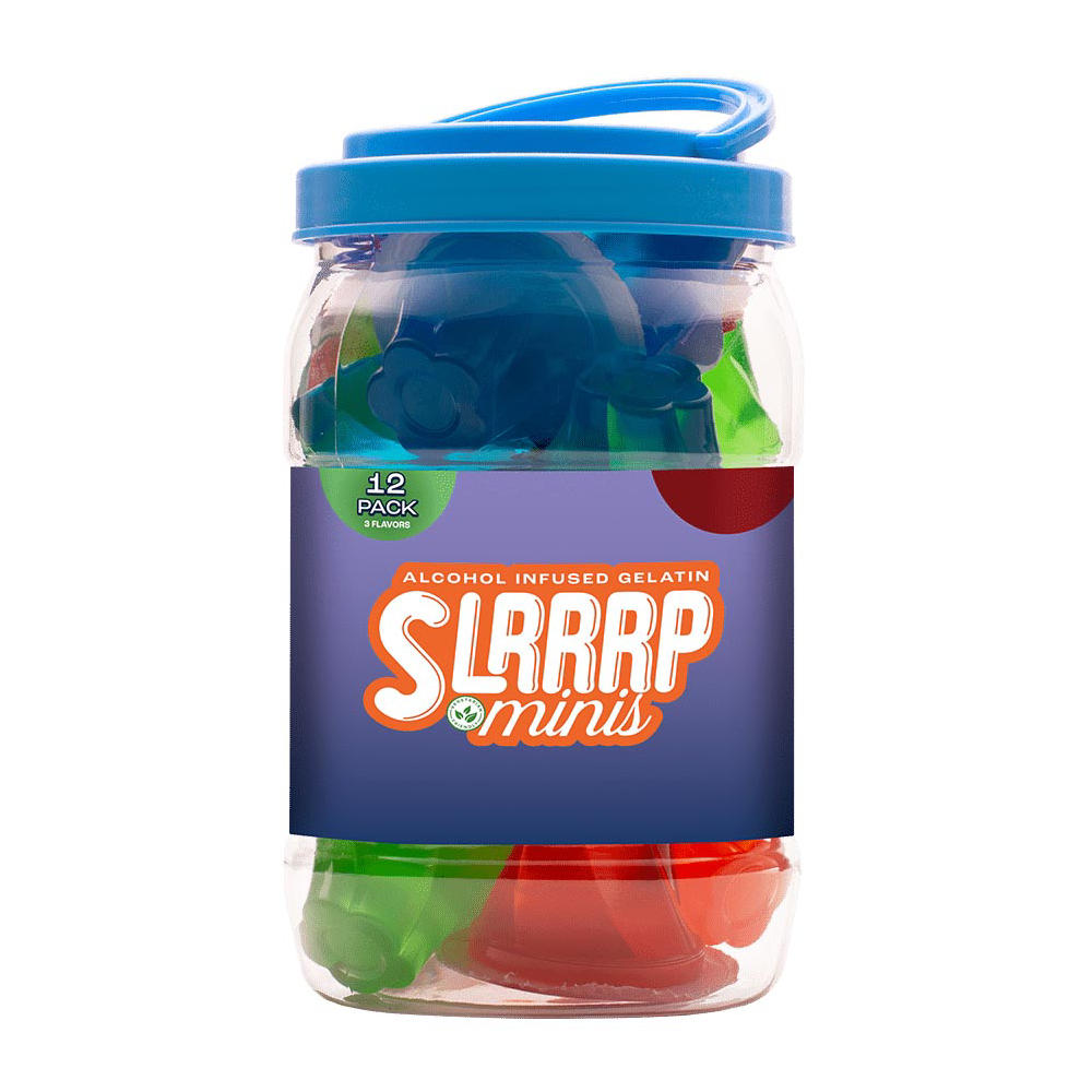 Slrrrp Mini Alcohol Infused Gelatin Shots, 12 ct
