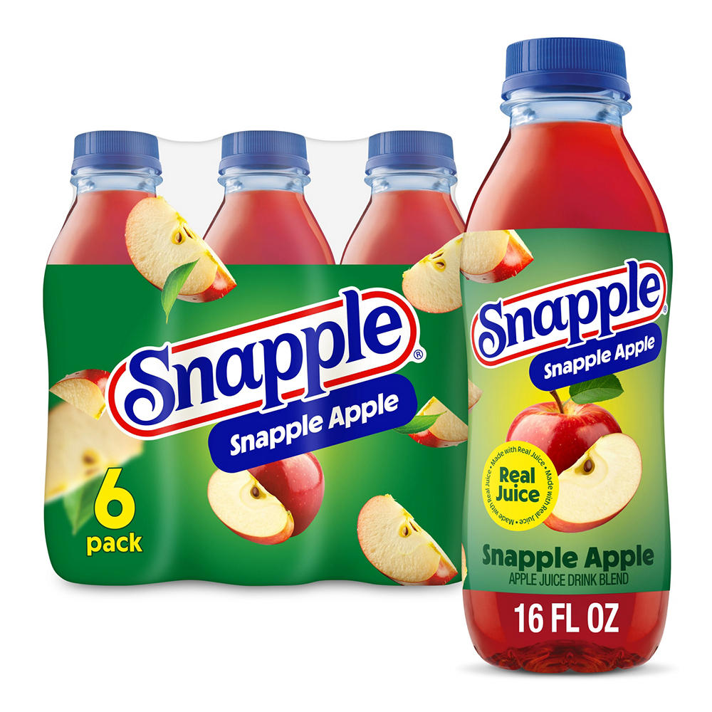 Snapple Apple Juice Drink 6 pk Bottles, 16 oz