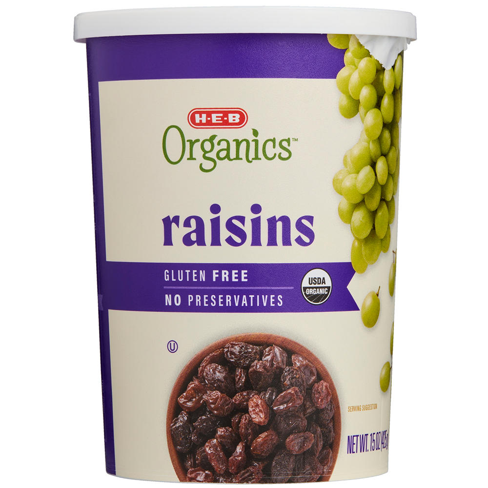 H-E-B Organics Raisins, 15 oz