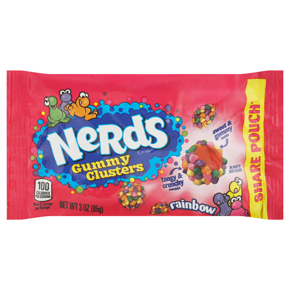 Nerds Rainbow Gummy Clusters Share Size Candy, 3 oz