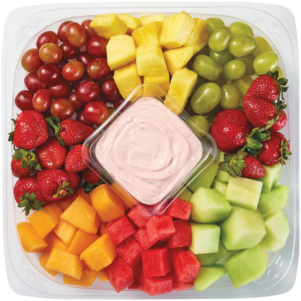 H-E-B Deli Medium Fresh Fruit Party Tray - Strawberry Cheesecake Dip
