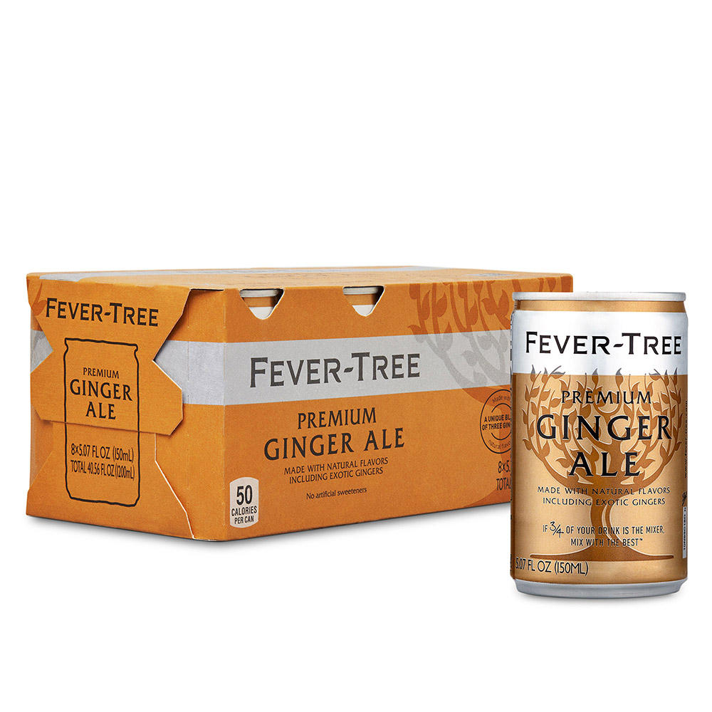 Fever Tree Premium Ginger Ale 5.07 oz Cans, 8 pk