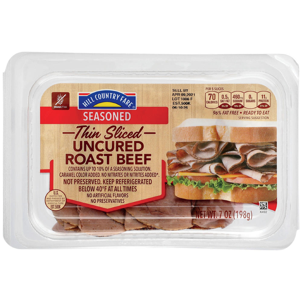 Hill Country Fare Thin Sliced Roast Beef, 7 oz