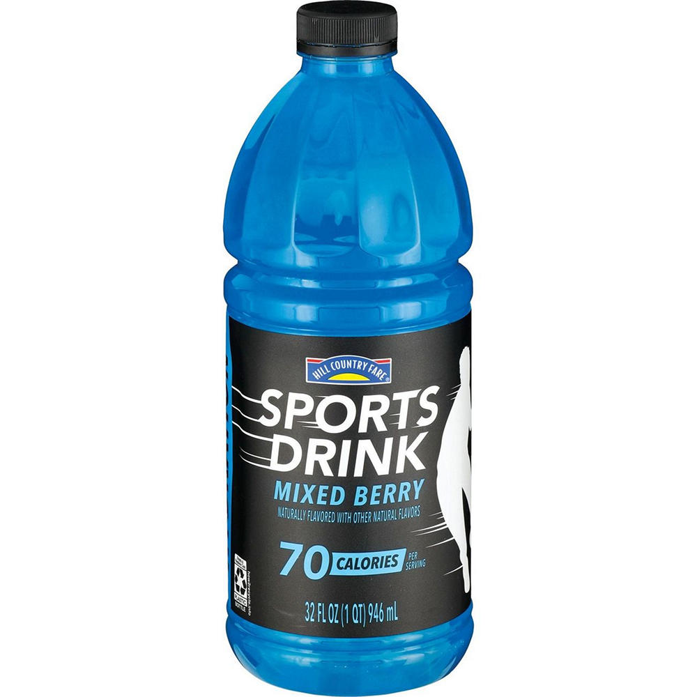 Hill Country Fare Sports Drink - Mixed Berry, 32 oz