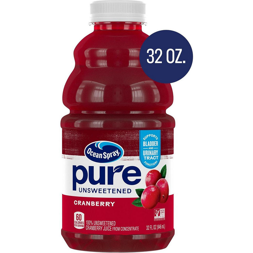 Ocean Spray Pure Unsweetened Cranberry Juice, 32 oz