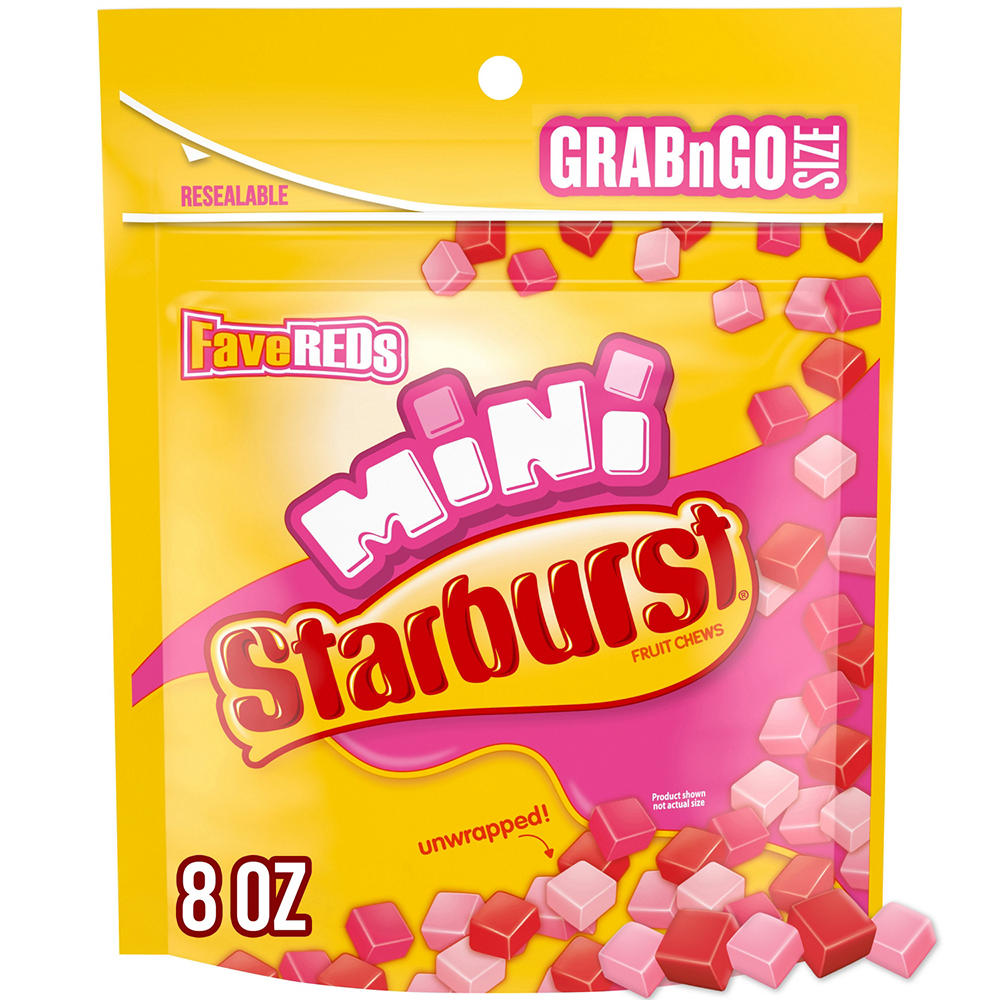 Starburst Favereds Fruit Chewy Candy - Grab N Go Size, 8 oz
