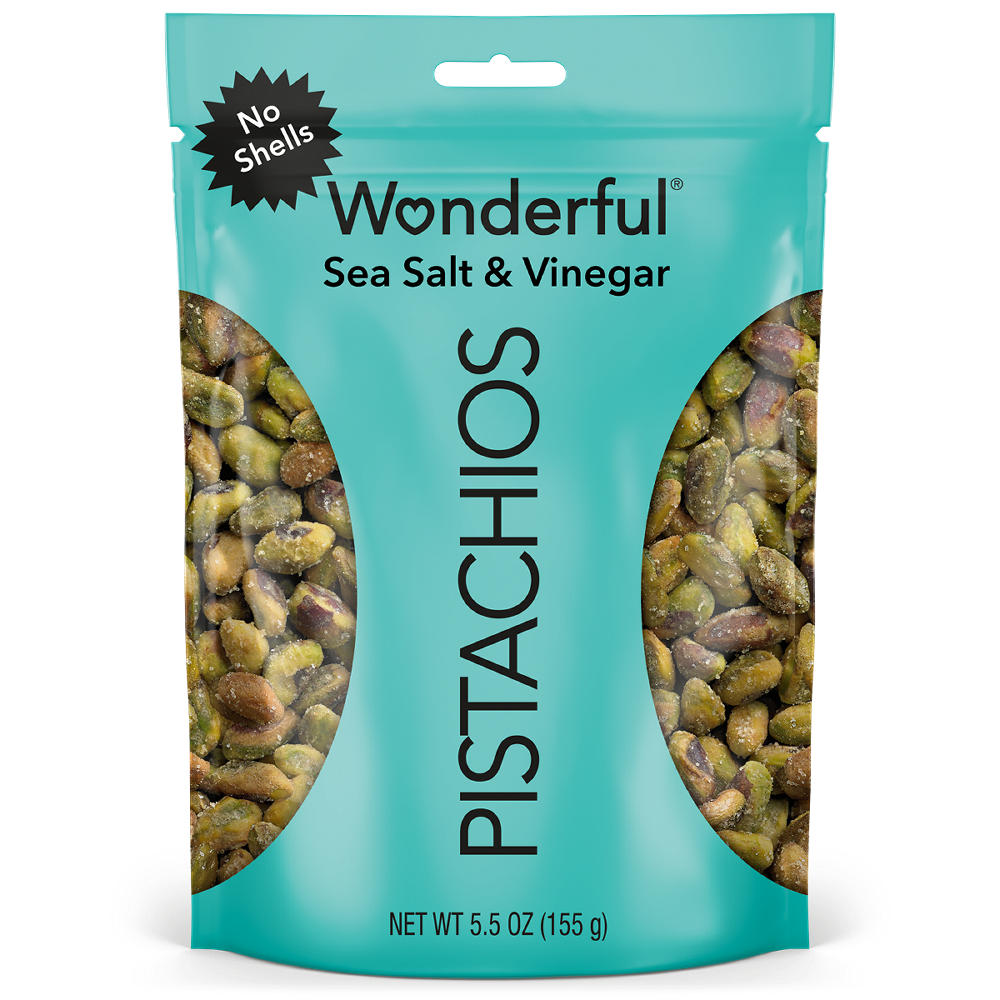 Wonderful No Shell Pistachios - Sea Salt & Vinegar, 5.5 oz