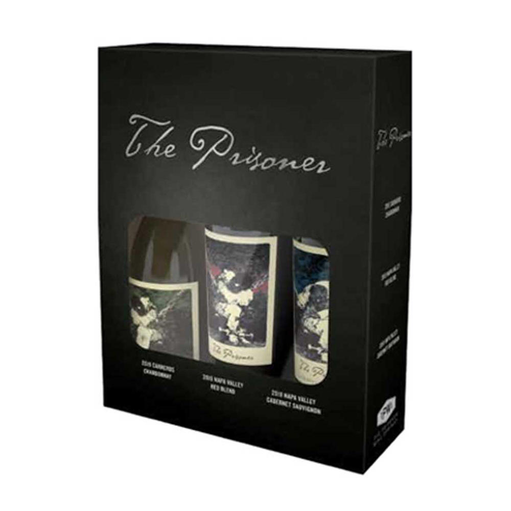 The Prisoner Gift Set Of Red And White Wine Half-Bottles 3 pack , 375 mL