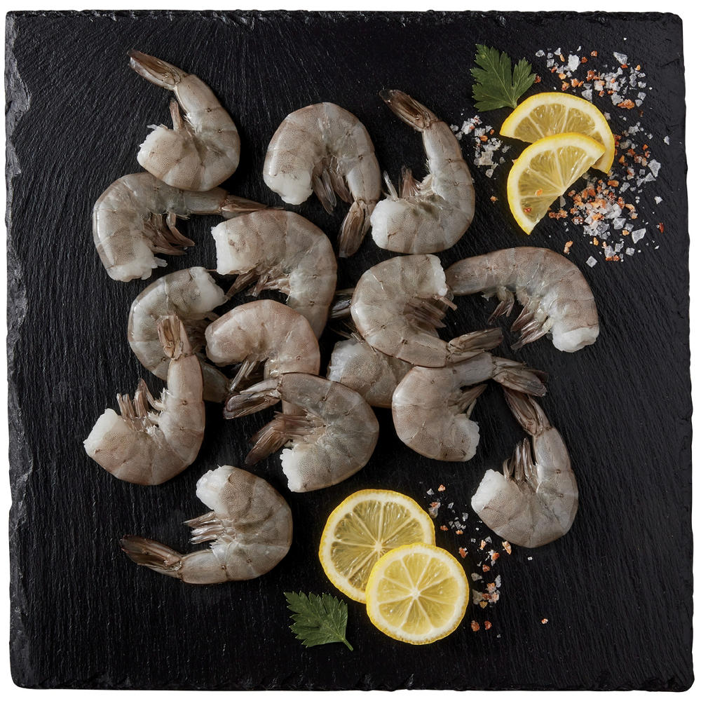 H-E-B Fish Market Shell-On Jumbo White Raw Shrimp, 16 - 25 ct/lb, lb