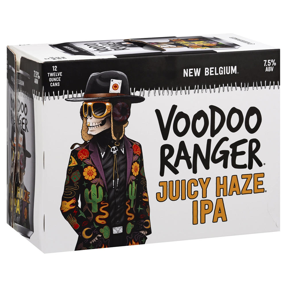 New Belgium Voodoo Ranger Juicy Haze IPA Craft Beer 12 pk Cans, 12 oz