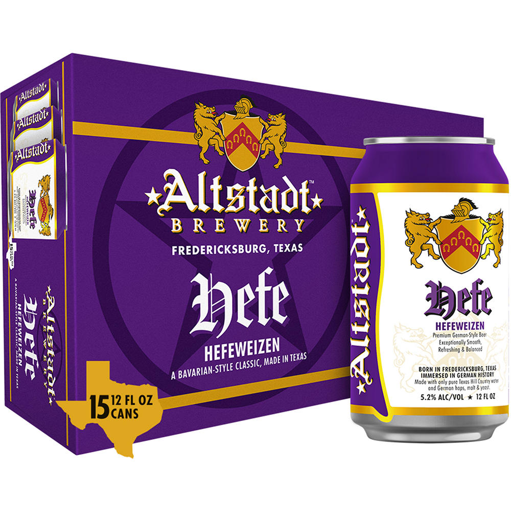 Altstadt Hefe Hefeweizen Craft Beer 15 pk Cans, 12 oz