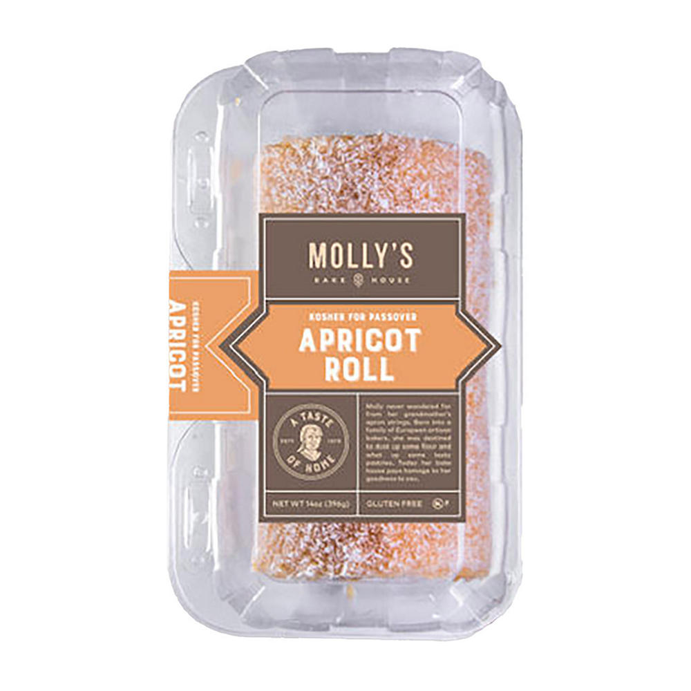 Molly's Bake House Kosher for Passover Apricot Roll, 14 oz
