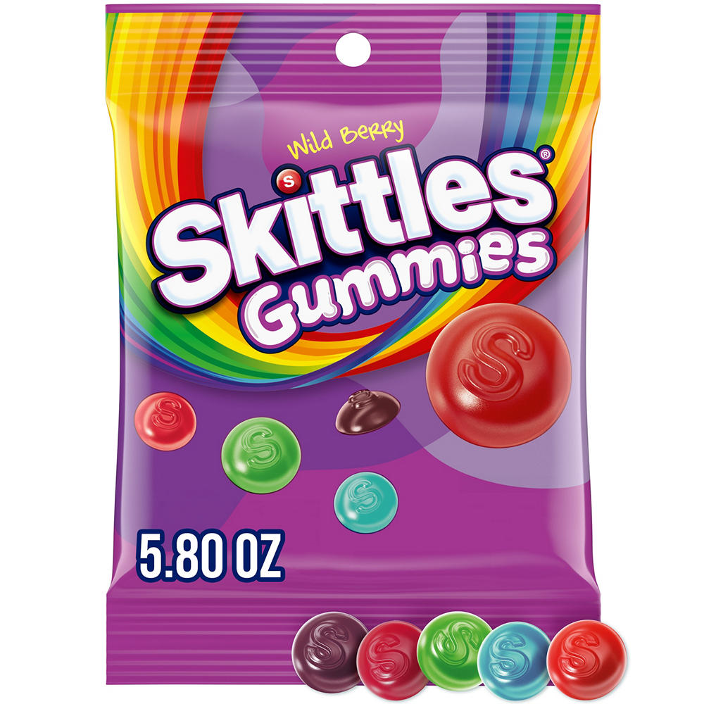 Skittles Wild Berry Gummies Candy, 5.8 oz