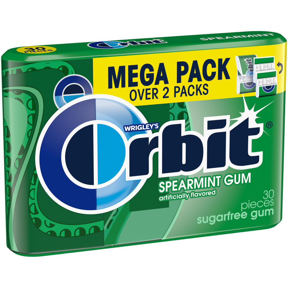 Orbit Spearmint Sugar Free Chewing Gum - Mega Pack, 30 pc
