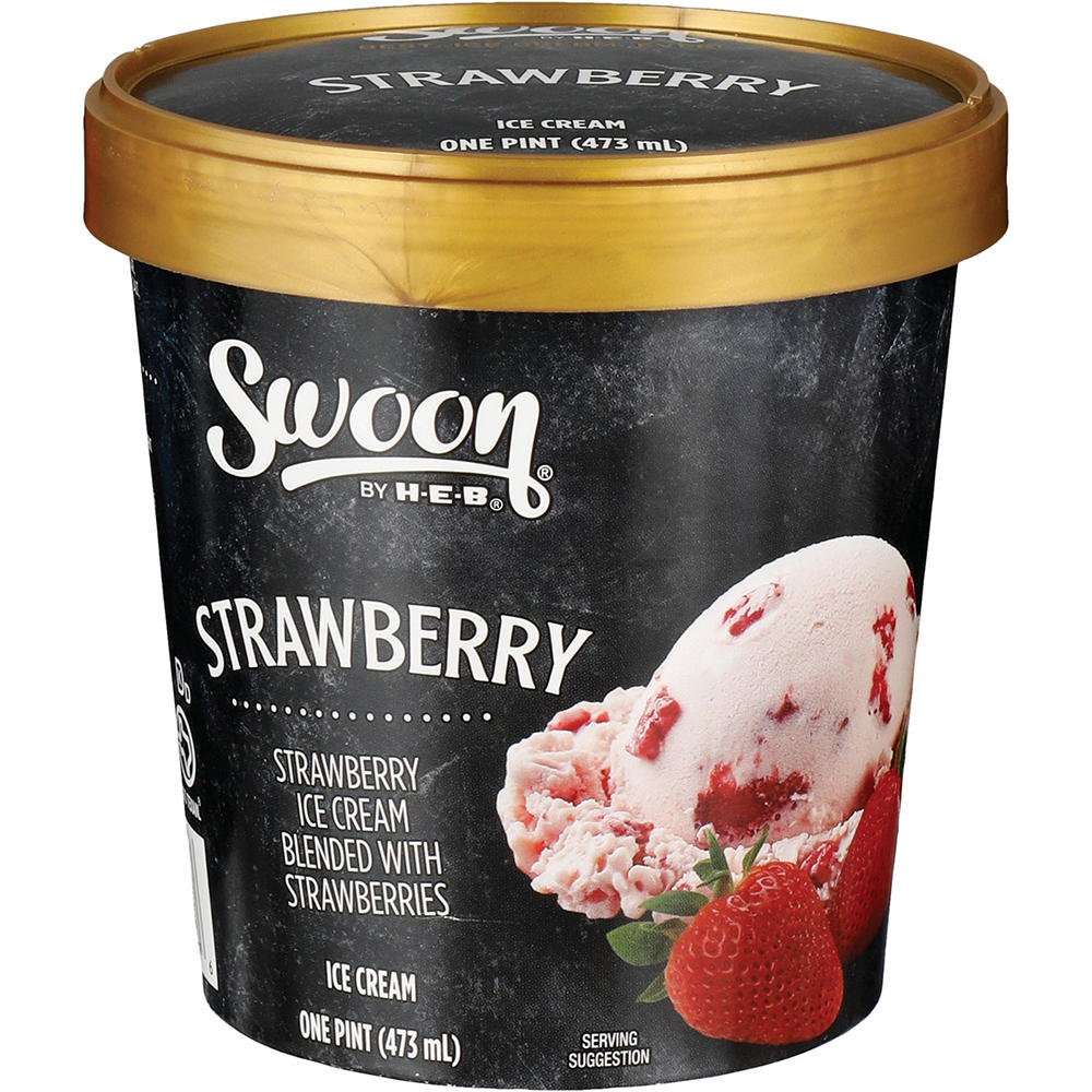 Swoon by H-E-B Strawberry Ice Cream, 1 pt
